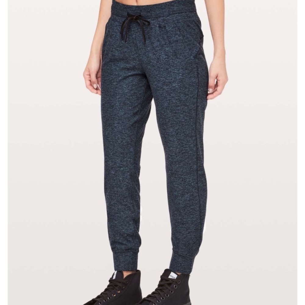Lululemon Ready to Rulu Jogger Heathered True Navy Black W5BCJS‎ Size 4